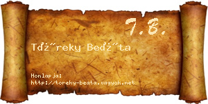 Töreky Beáta névjegykártya
